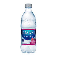 A plastic Dasani bottle.